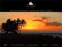 Tablet Screenshot of bigislandvillas.com